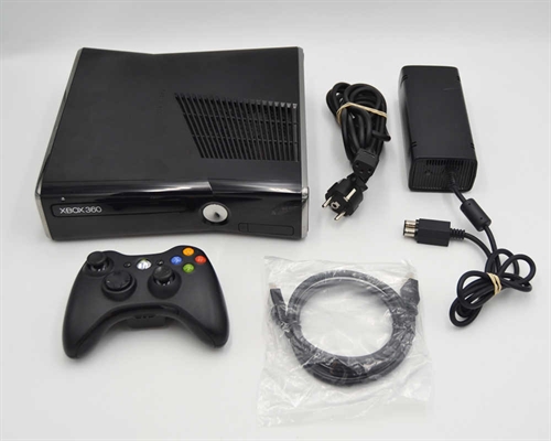 XBOX 360 S - Glossy Black - 250GB - Console - SNR 250837310205 (B Grade) (Used)
